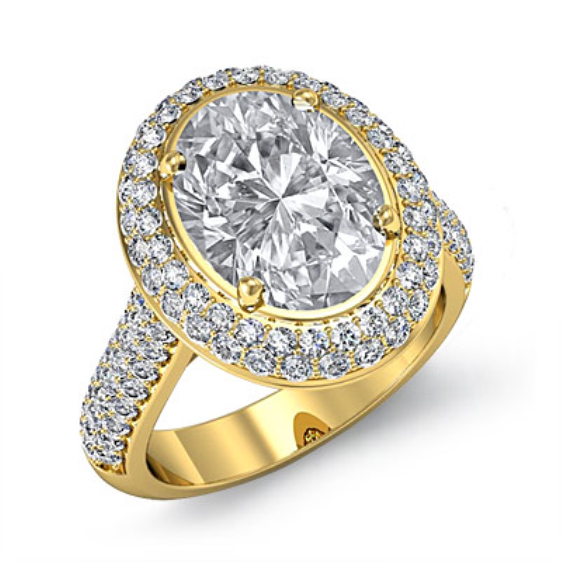  diamond Ring 18k Gold Yellow