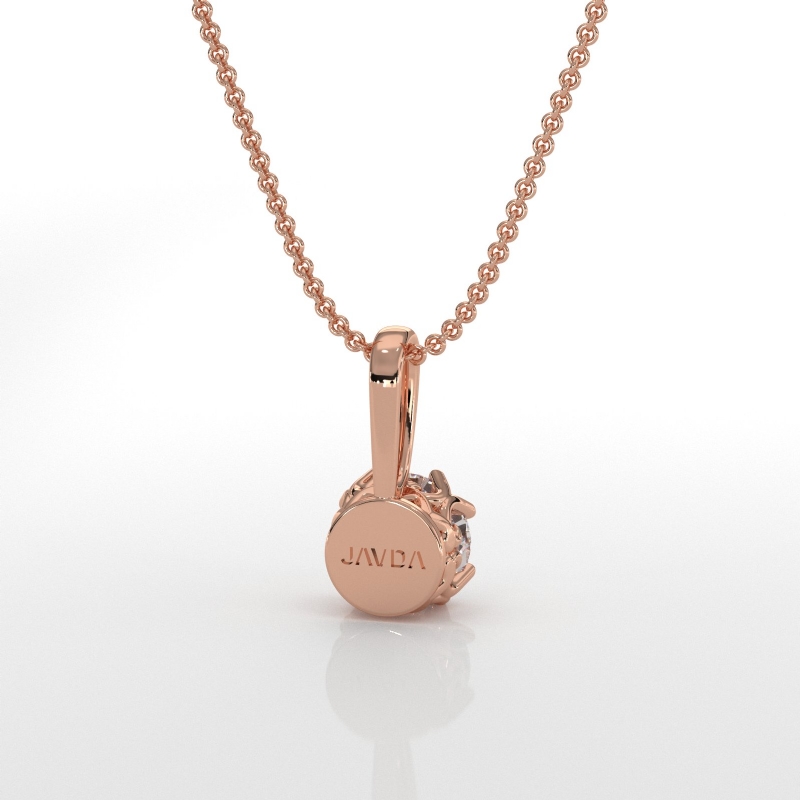  diamond Pendant 18k Rose Gold