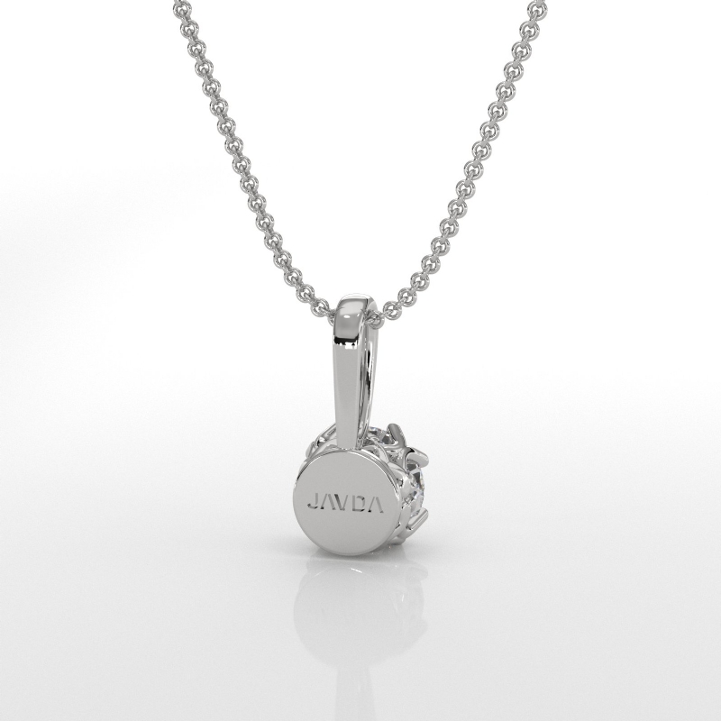  diamond Pendant 14k Gold White