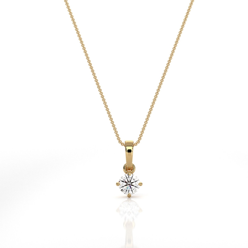  diamond Pendant 14k Gold Yellow