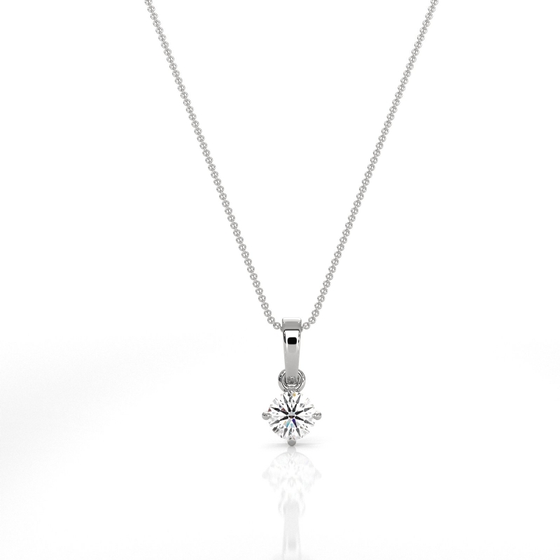  diamond Pendant 14k Gold White