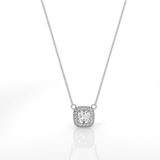  diamond Pendant 14k Gold White