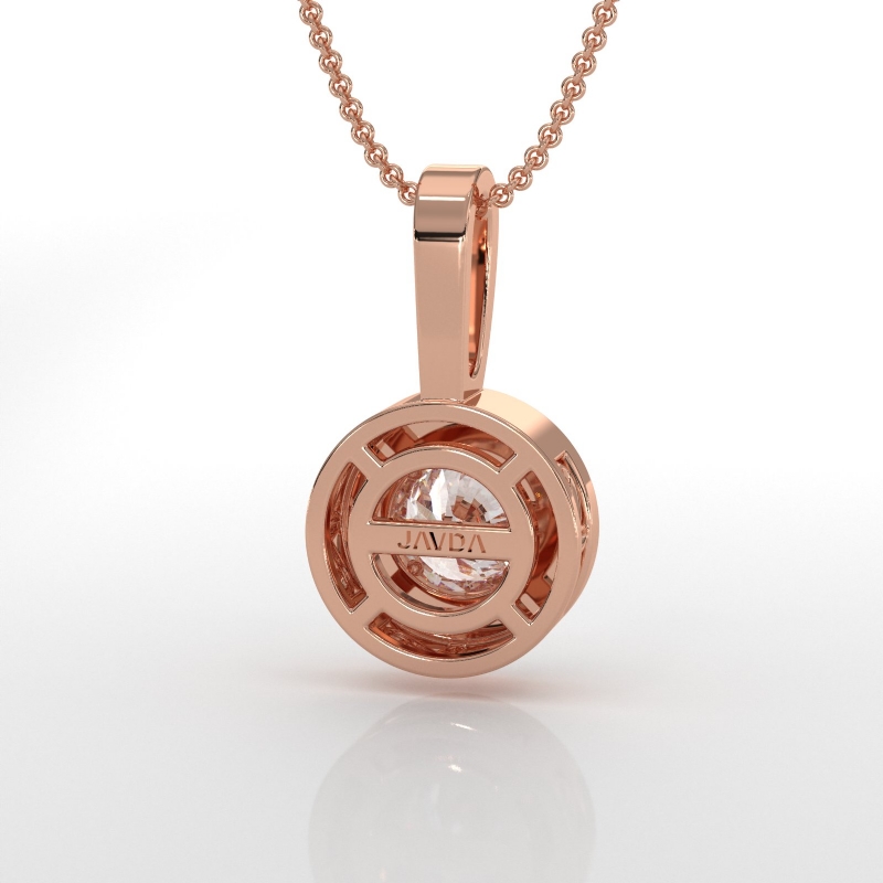  diamond Pendant 18k Rose Gold