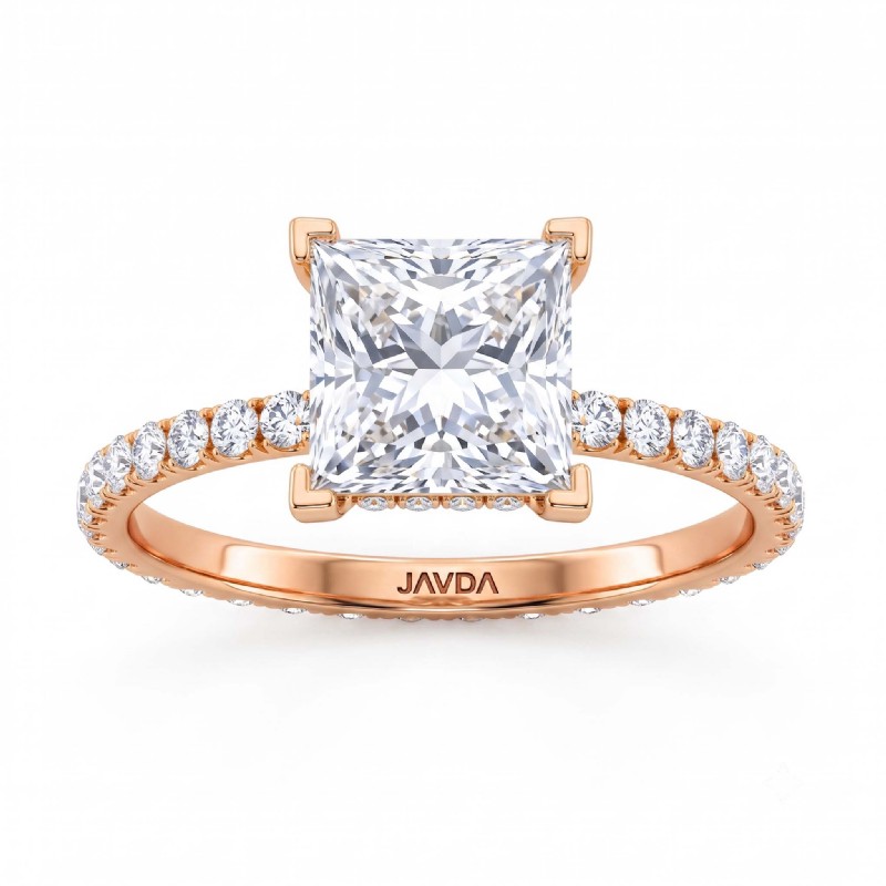  diamond Ring 14k Rose Gold