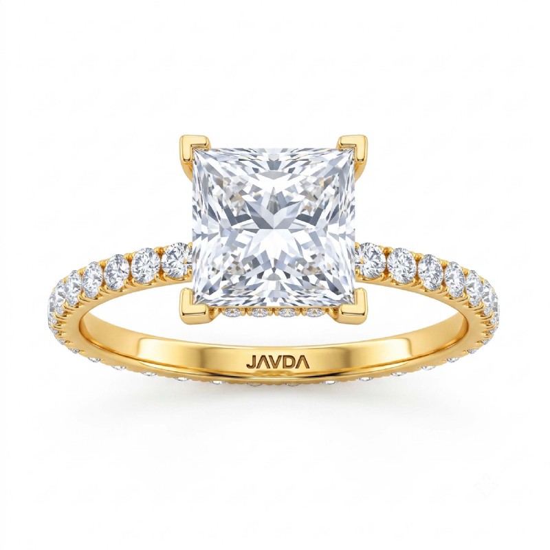  diamond Ring 18k Gold Yellow