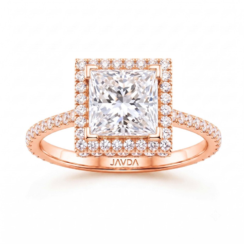  diamond Ring 14k Rose Gold