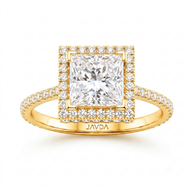  diamond Ring 18k Gold Yellow