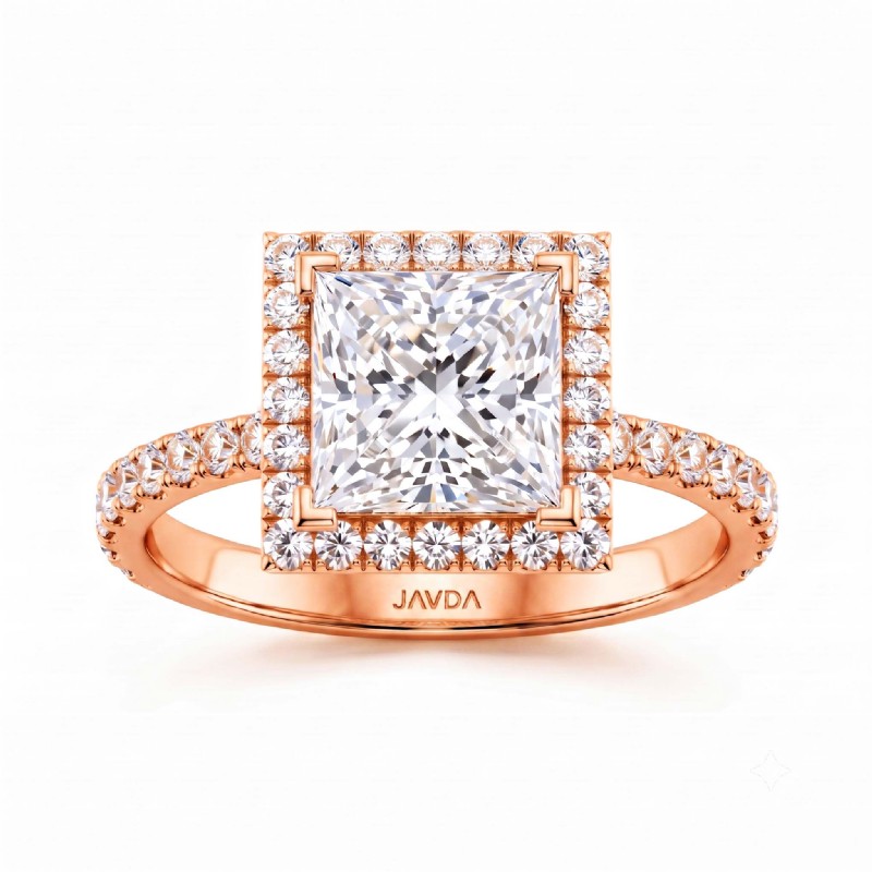  diamond Ring 14k Rose Gold
