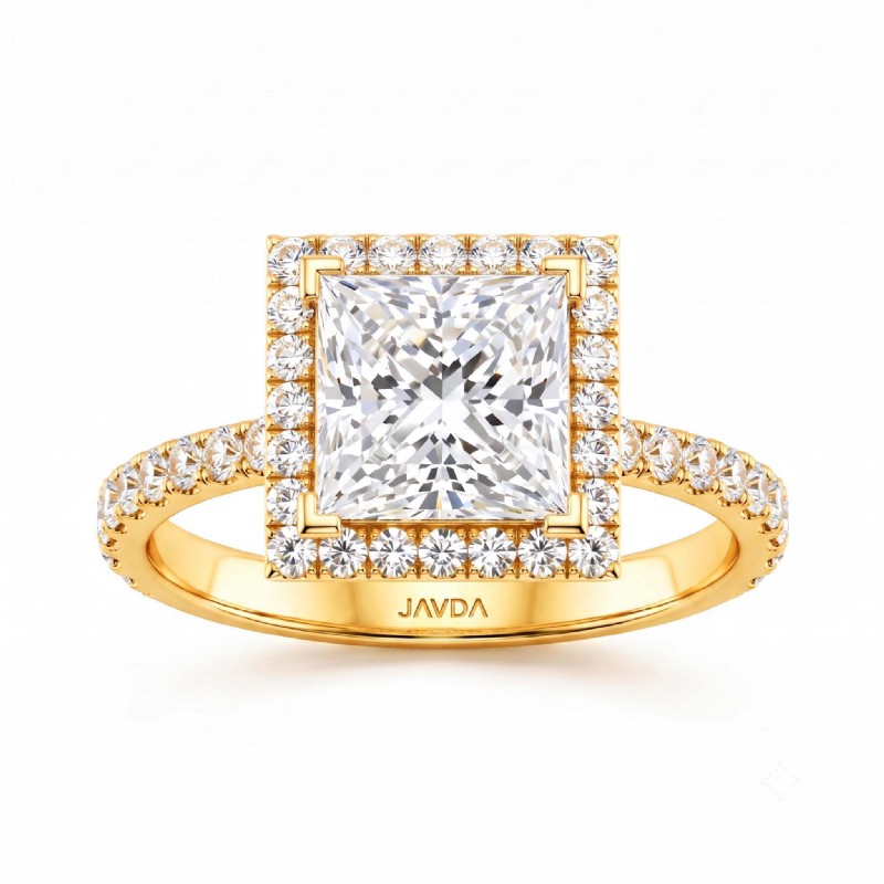  diamond Ring 18k Gold Yellow