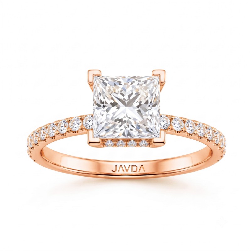  diamond Ring 14k Rose Gold