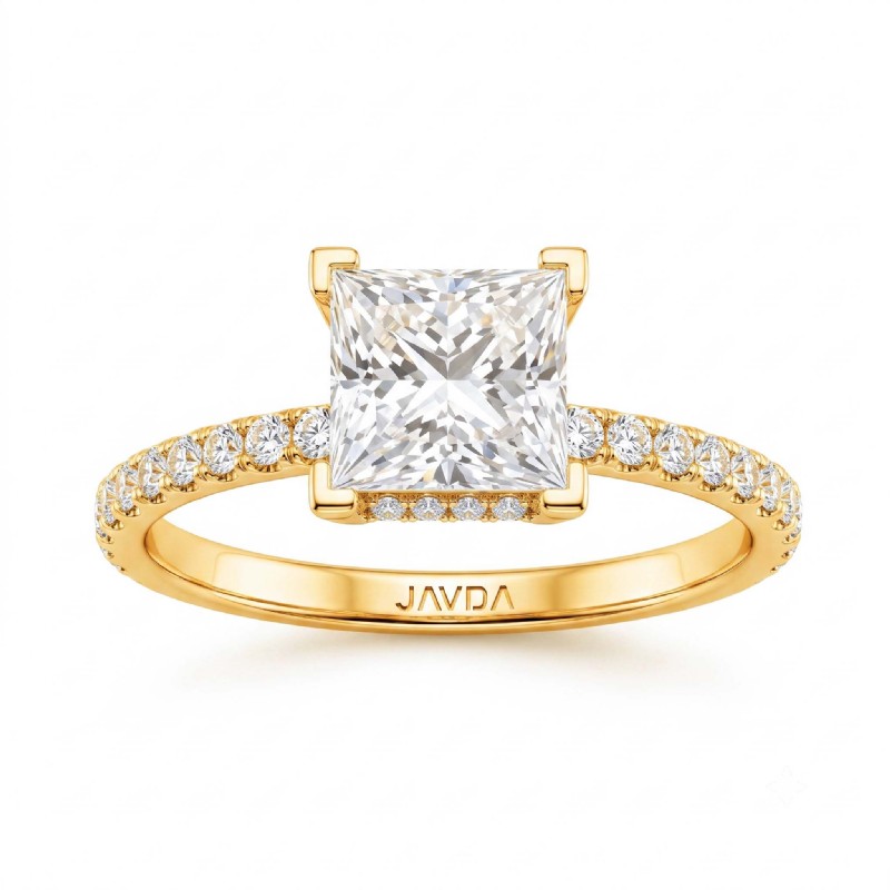  diamond Ring 18k Gold Yellow