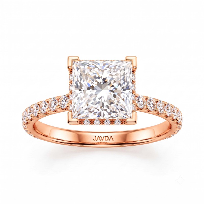  diamond Ring 14k Rose Gold