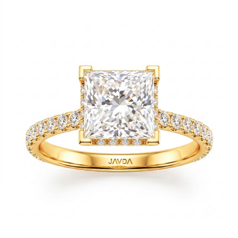  diamond Ring 18k Gold Yellow