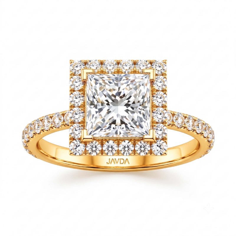  diamond Ring 18k Gold Yellow