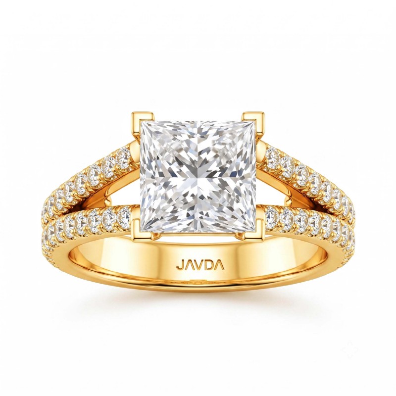  diamond Ring 18k Gold Yellow