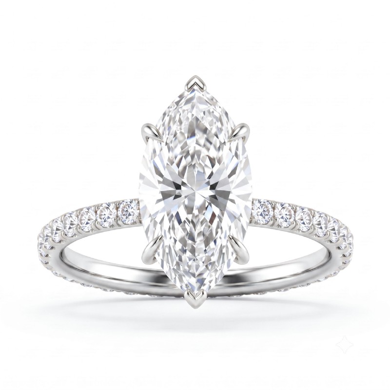  diamond Ring 14k Gold White