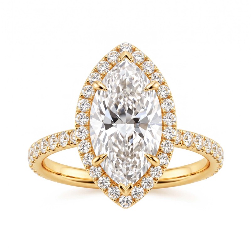  diamond Ring 14k Gold Yellow