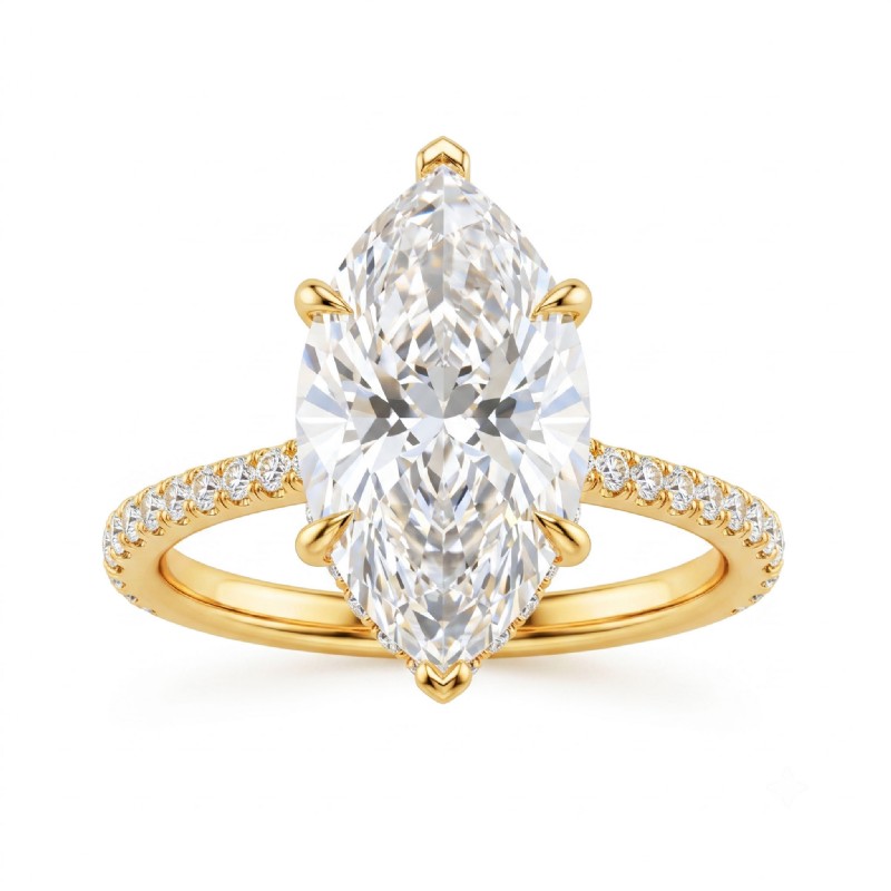 diamond Ring 14k Gold Yellow