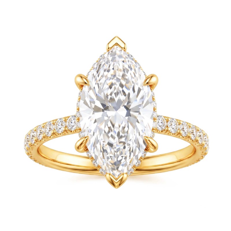  diamond Ring 14k Gold Yellow