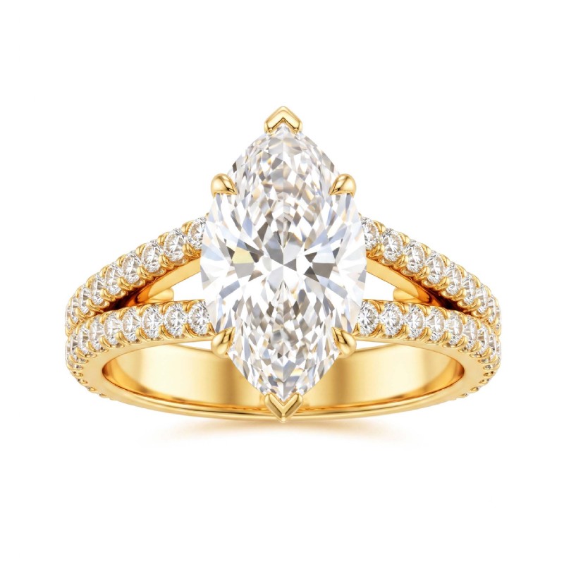 diamond Ring 14k Gold Yellow