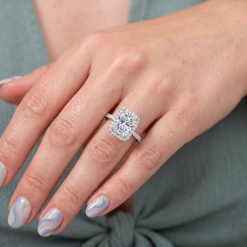  diamond Ring 14k Gold White