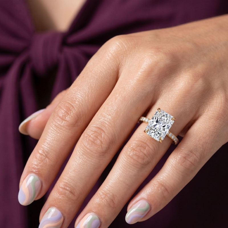  diamond Ring 14k Gold Yellow