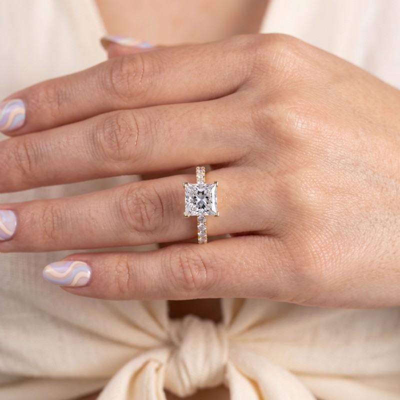  diamond Ring 14k Gold Yellow