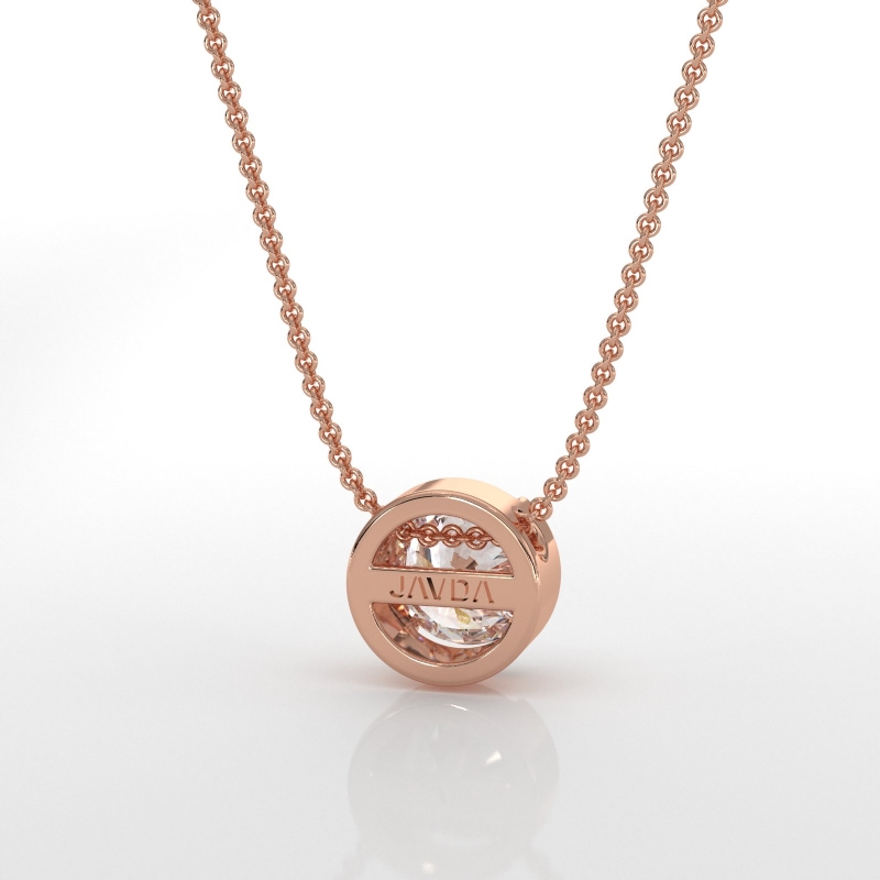  diamond Pendant 18k Rose Gold