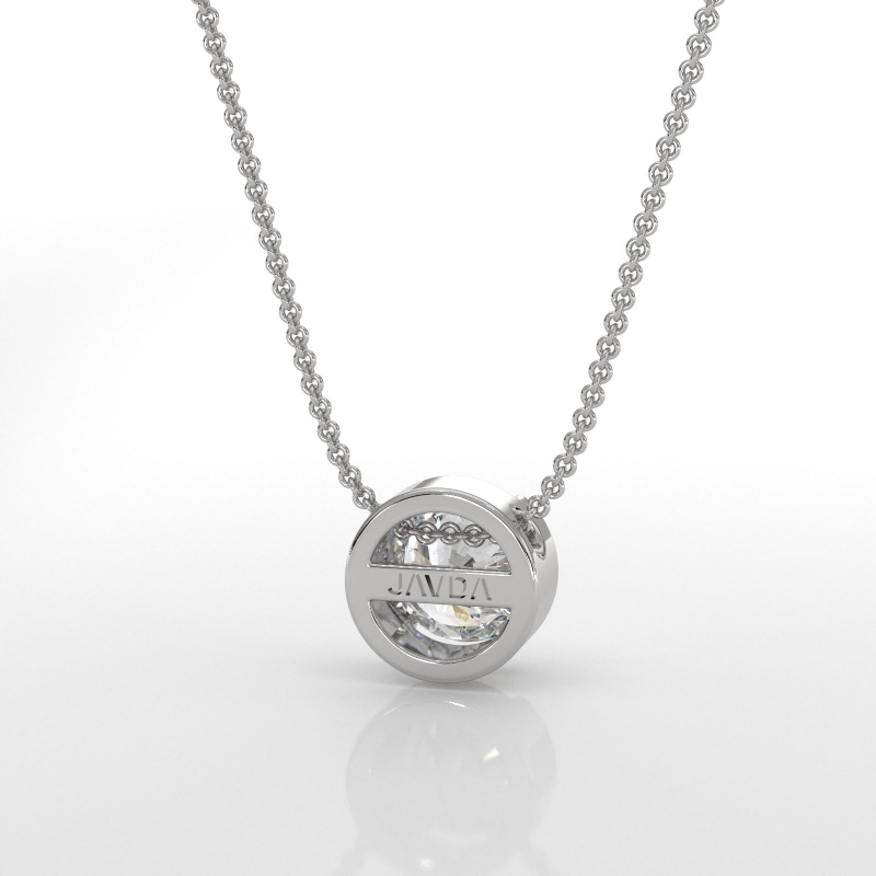  diamond Pendant 14k Gold White