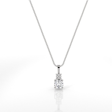  diamond Pendant 14k Gold White