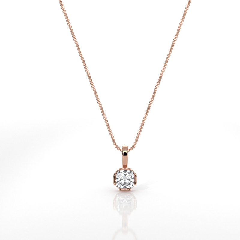  diamond Pendant 18k Rose Gold