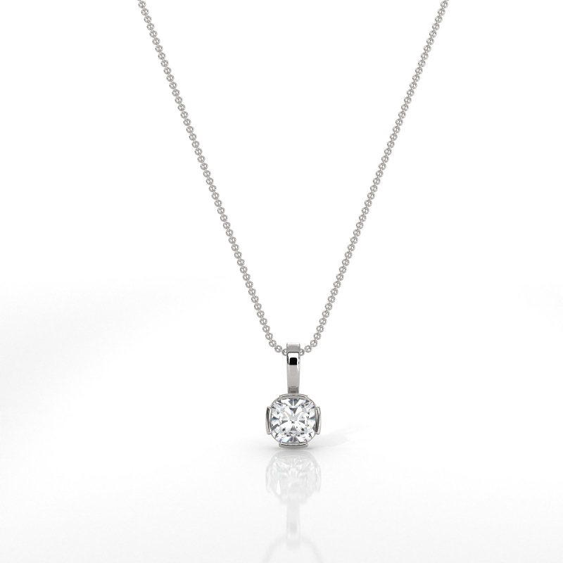  diamond Pendant 14k Gold White