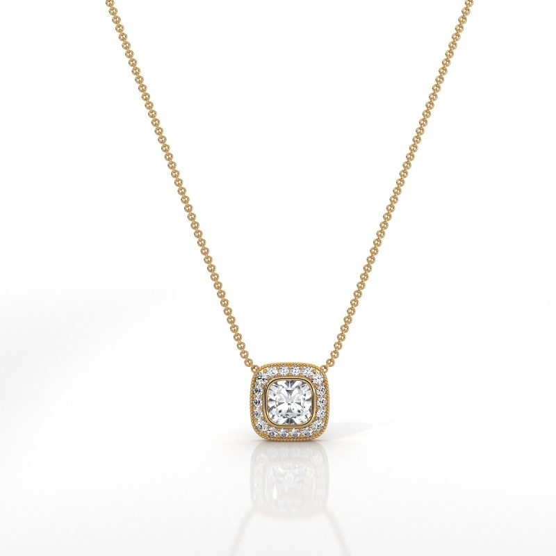  diamond Pendant 14k Gold Yellow