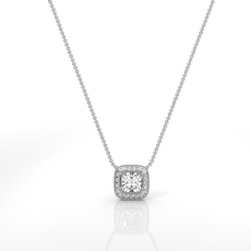  diamond Pendant 14k Gold White