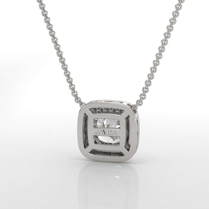  diamond Pendant 14k Gold White