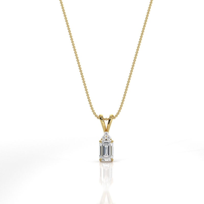  diamond Pendant 14k Gold Yellow
