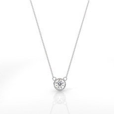  diamond Pendant 14k Gold White