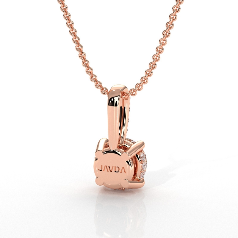  diamond Pendant 18k Rose Gold