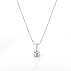  diamond Pendant 14k Gold White