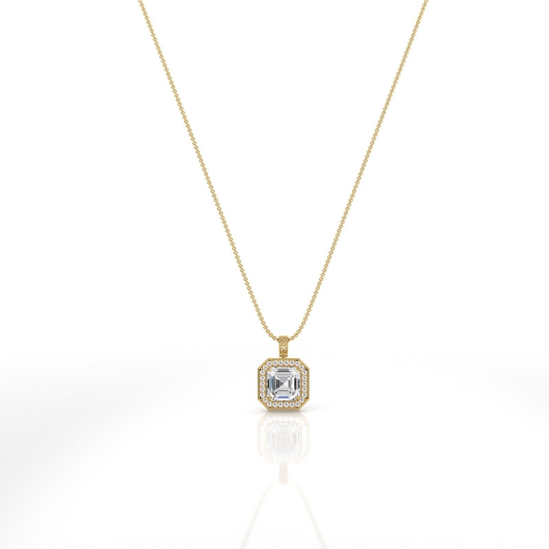  diamond Pendant 14k Gold Yellow