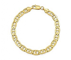 14k Yellow Gold Solid Men's Bracelet (8.40mm,8.50