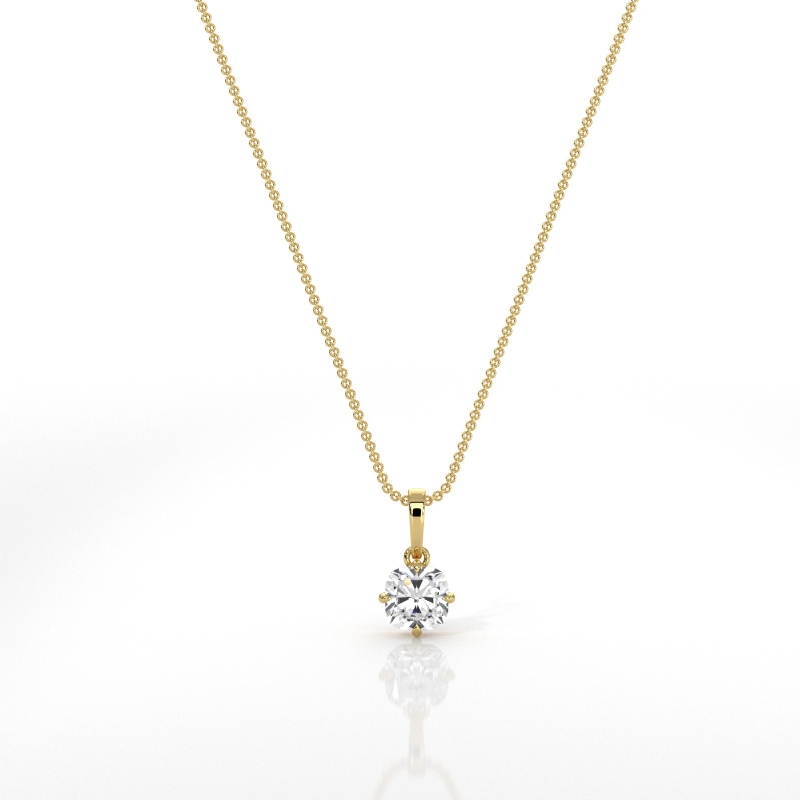  diamond Pendant 14k Gold Yellow