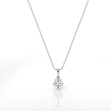  diamond Pendant 14k Gold White