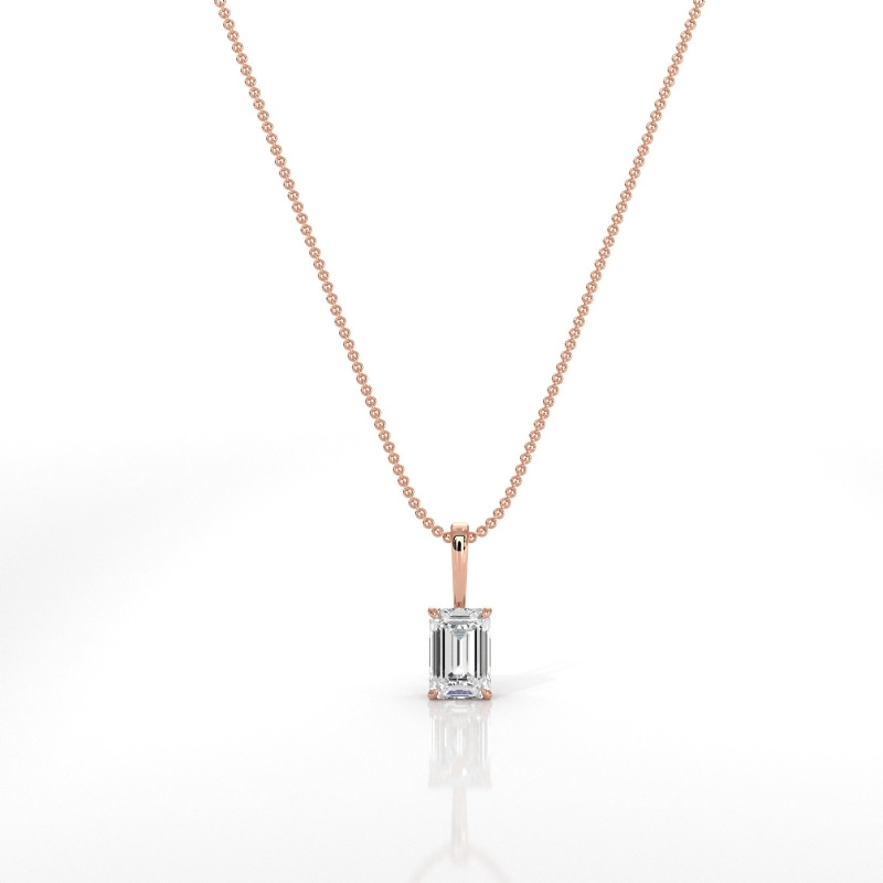  diamond Pendant 18k Rose Gold
