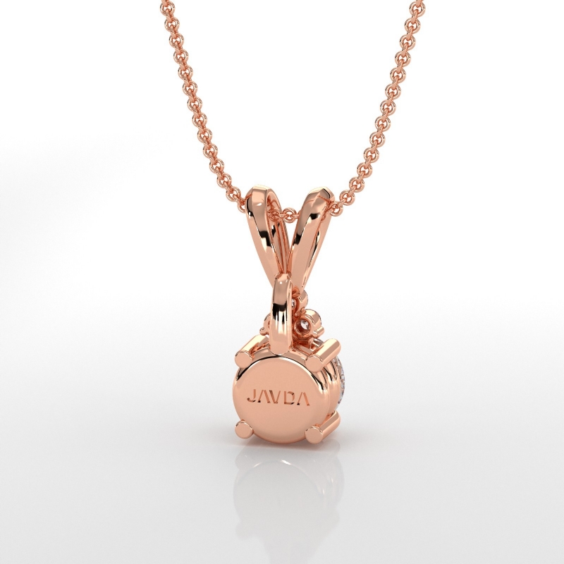  diamond Pendant 18k Rose Gold