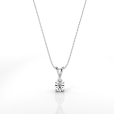  diamond Pendant 14k Gold White