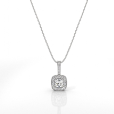  diamond Pendant 14k Gold White
