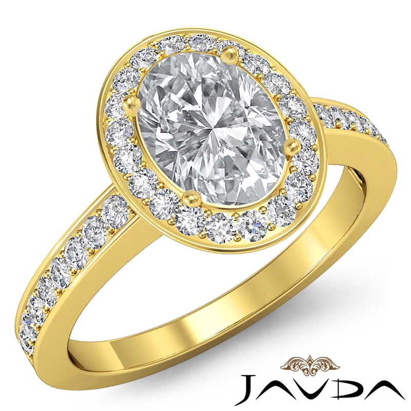 Filigree Design Halo Pave Set diamond Ring 18k Gold Yellow