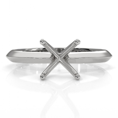 4g Knife Edge Solitaire Engagement Ring Setting 14k White Gold Semi Mount 2.5mm