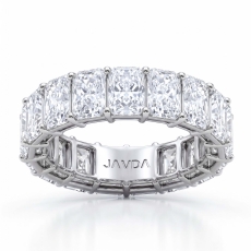 Radiant Lab-Grown Diamond Shared Prong Women's Eternity Ring 14k Gold 7.56Ct